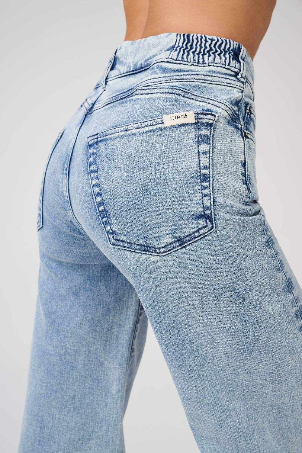 Item M6 Wide Legged High Rise Denim Clearance-Verkauf