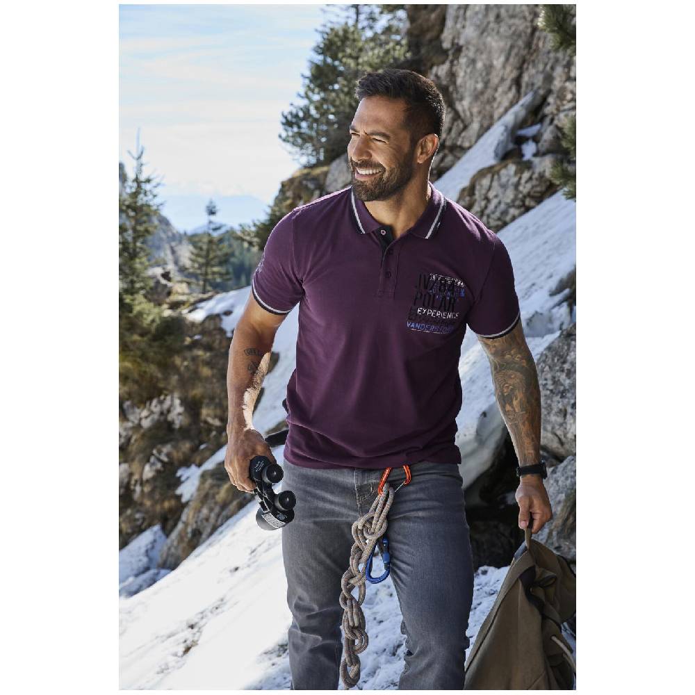 Jan Vanderstorm Poloshirt FRETU dunkelrot Wochenangebot