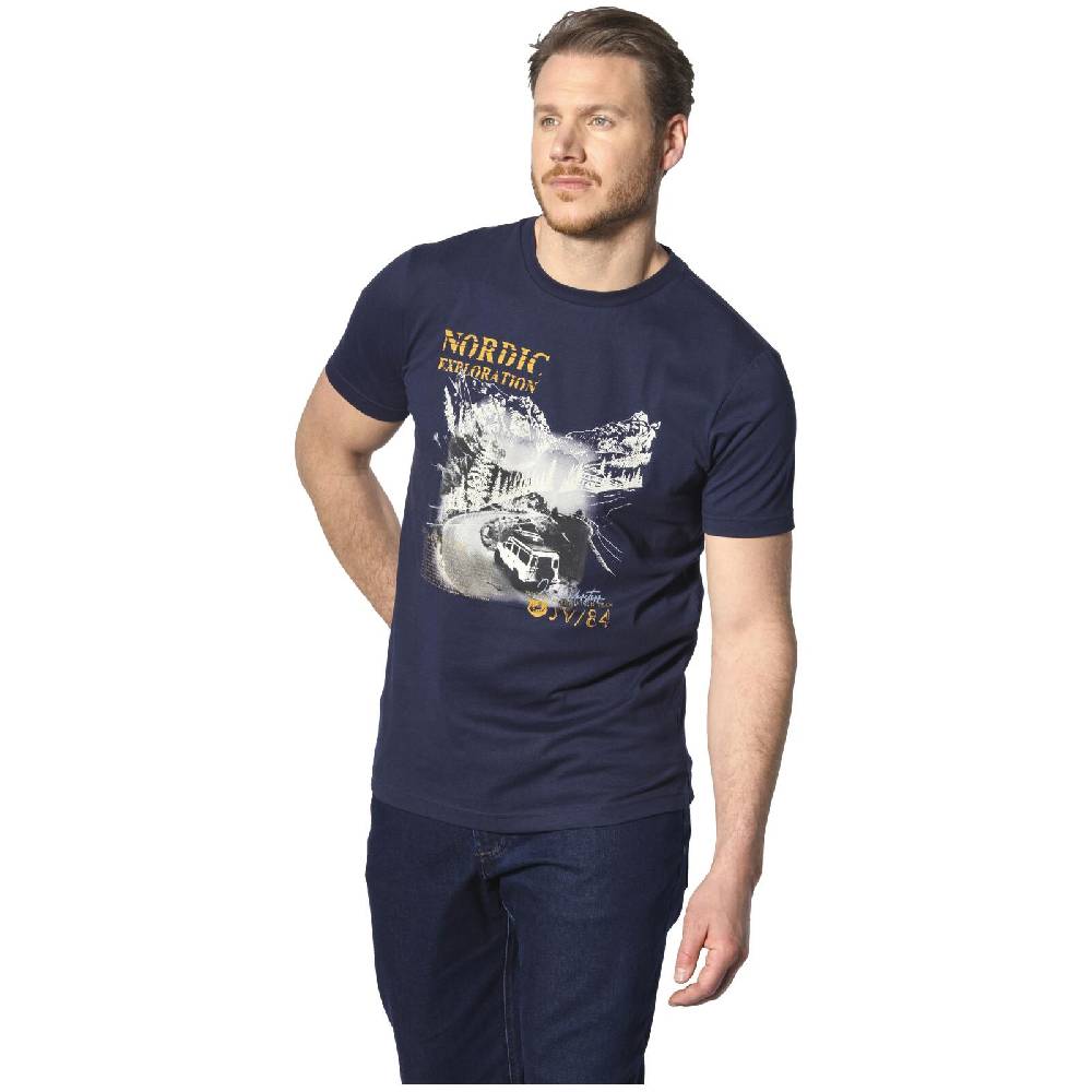 Jan Vanderstorm T-Shirt HAKSE dunkelblau Neueste Stile