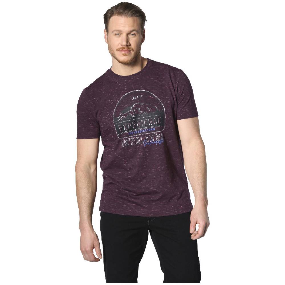Jan Vanderstorm T-Shirt PERDALSON lila melange Discount Store für neue Produkte