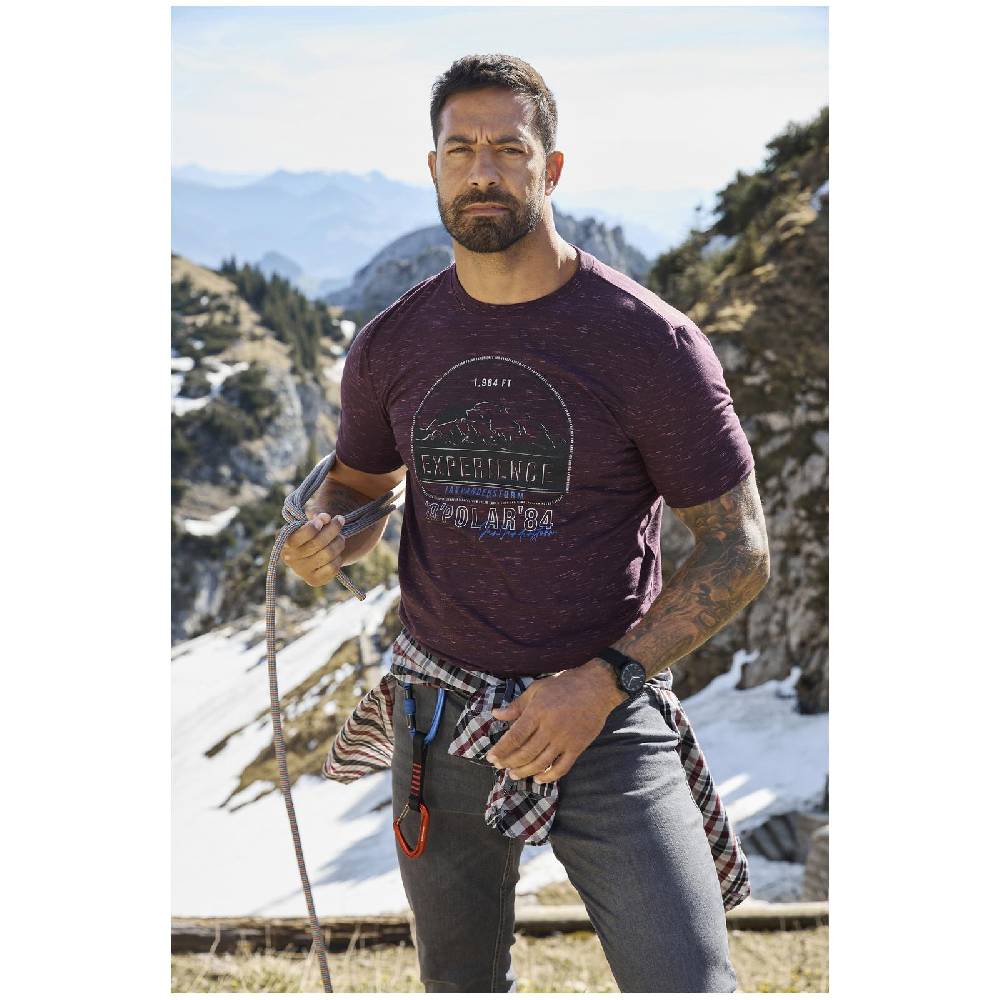 Jan Vanderstorm T-Shirt PERDALSON lila melange Discount Store für neue Produkte