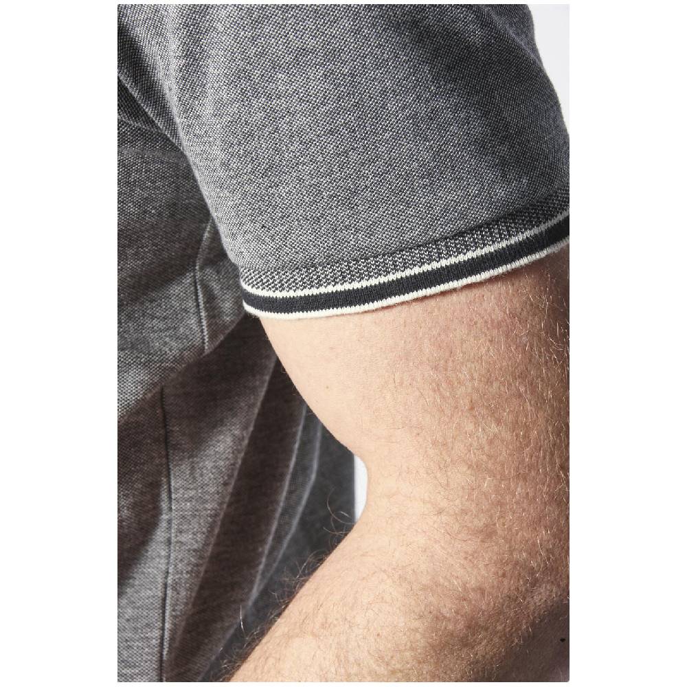 Jan Vanderstorm Poloshirt RIGHER schwarz melange Im Verkauf