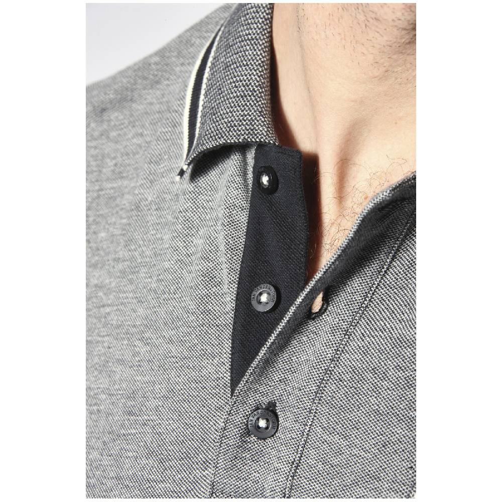 Jan Vanderstorm Poloshirt RIGHER schwarz melange Im Verkauf