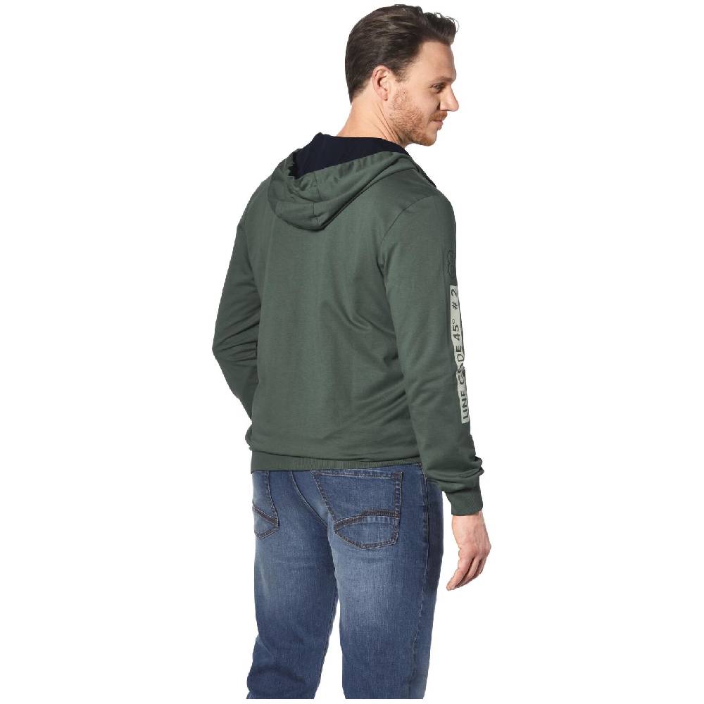 Jan Vanderstorm Sweatjacke RODERICH oliv 50% Rabatt für begrenzte Zeit