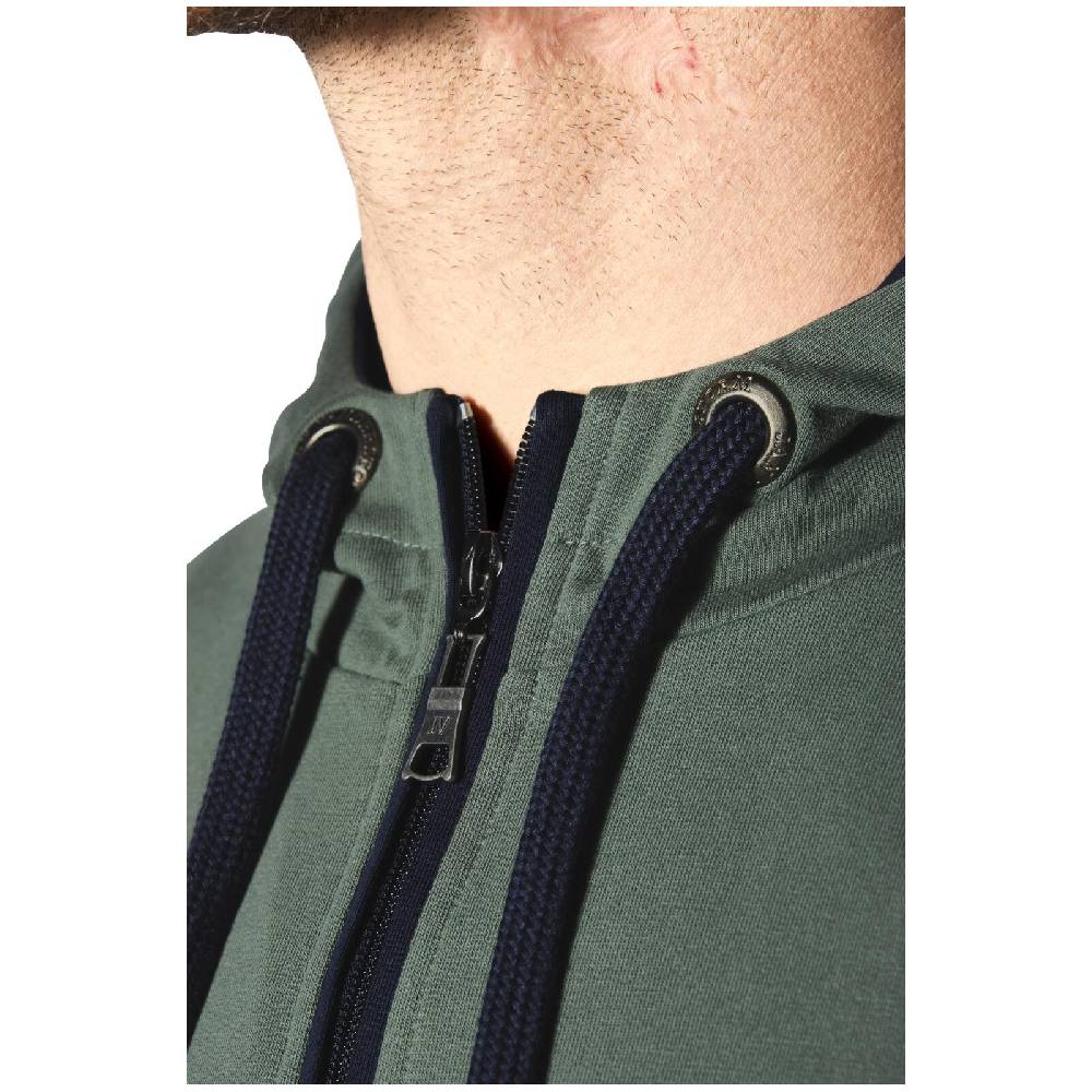 Jan Vanderstorm Sweatjacke RODERICH oliv 50% Rabatt für begrenzte Zeit