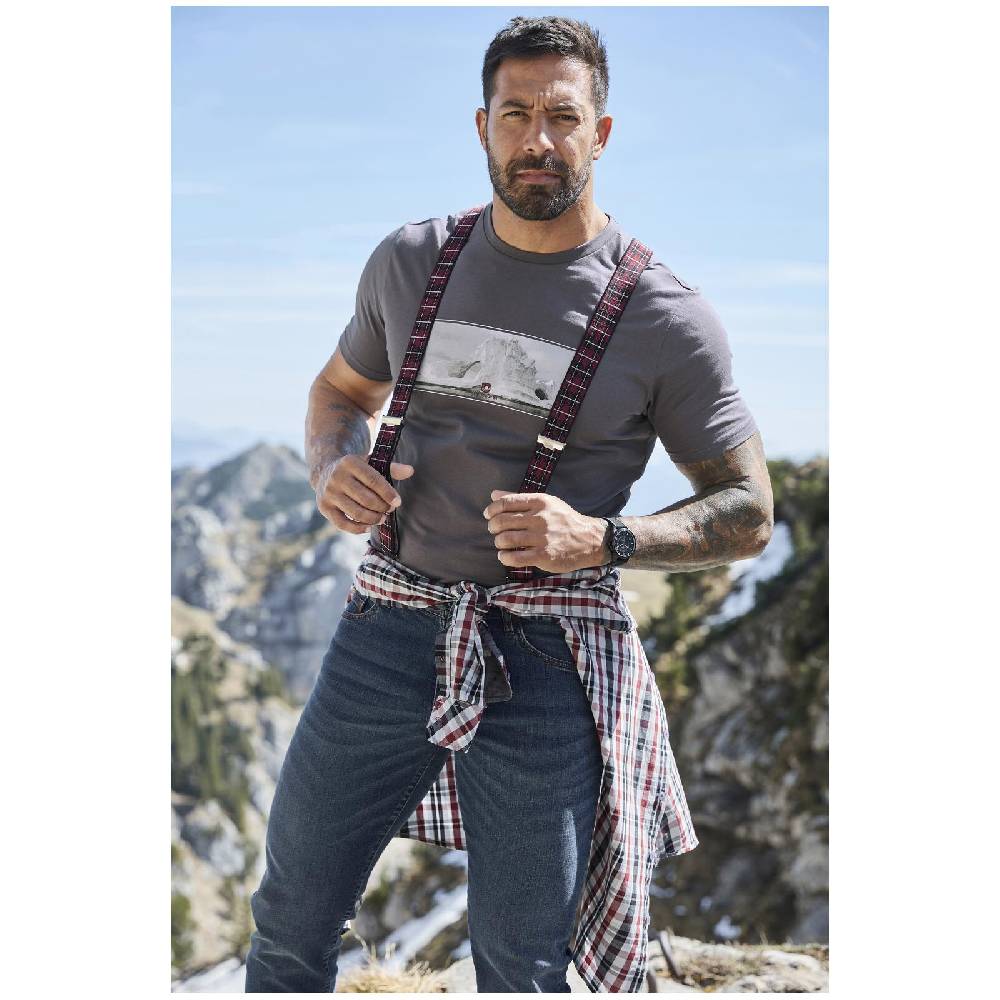Jan Vanderstorm T-Shirt BERNWALD dunkelgrau Rabatte dieses Monats
