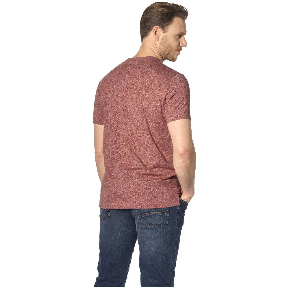Jan Vanderstorm T-Shirt FINNMARVIN dunkelrot melange 2025