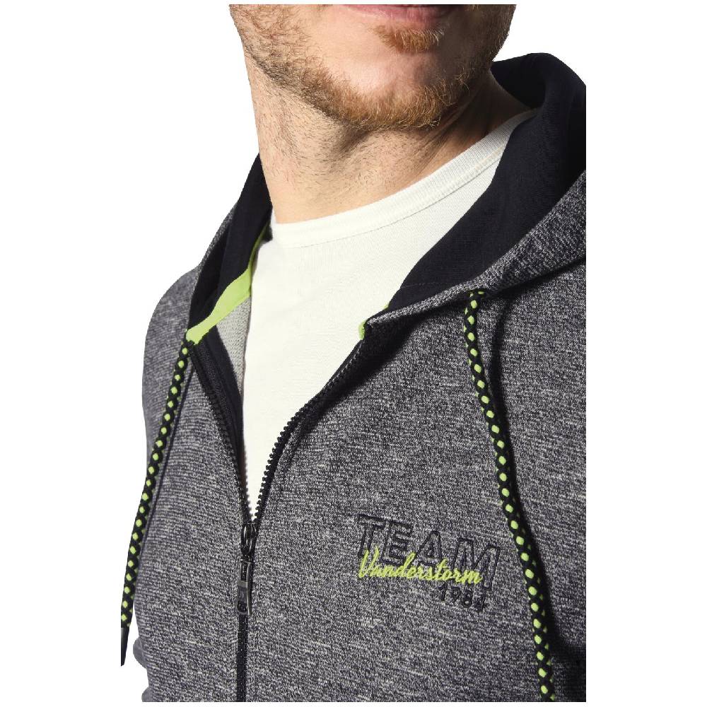 Jan Vanderstorm Sweatjacke RUMOLT schwarz melange Online