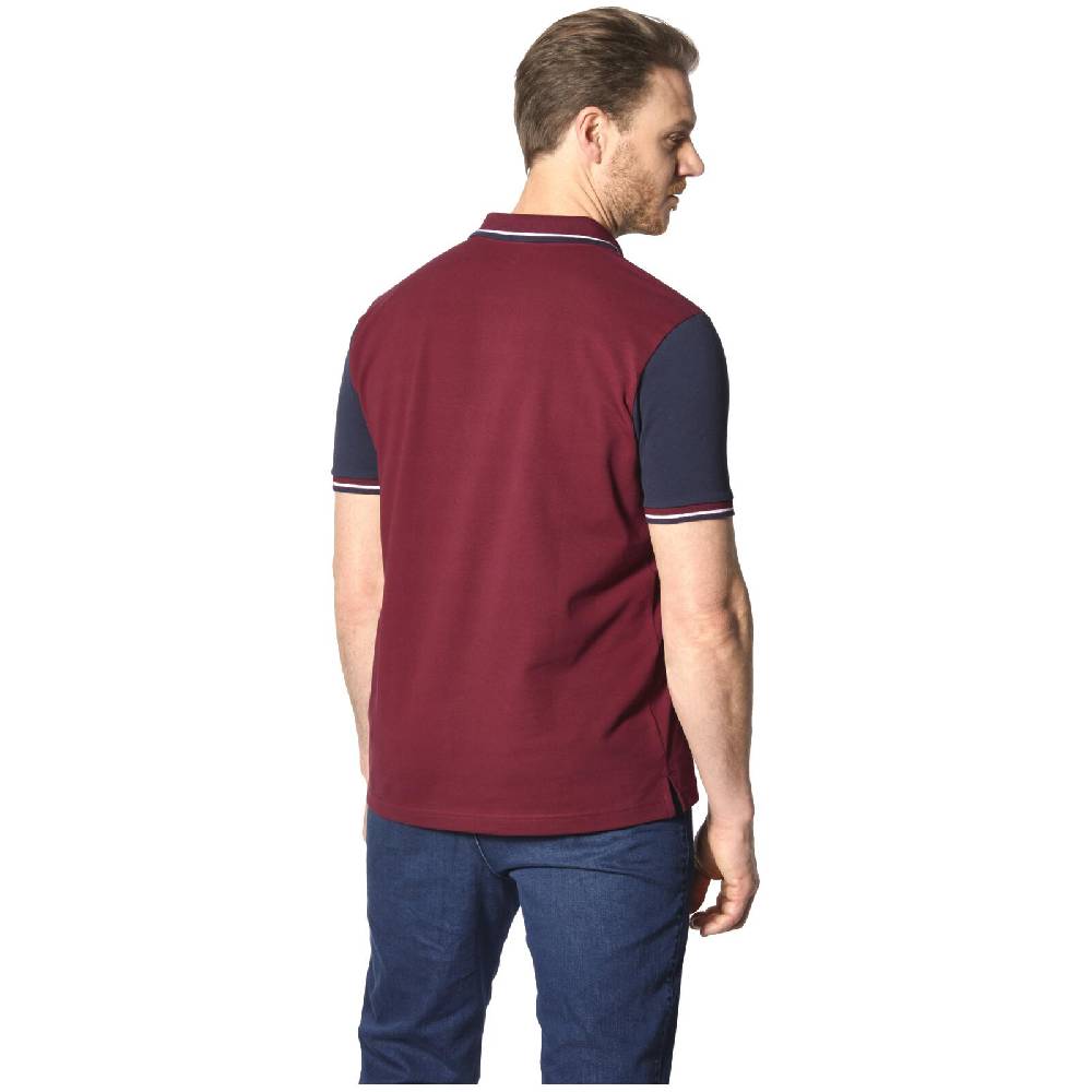 Jan Vanderstorm Poloshirt OLEJORN dunkelrot Outlet