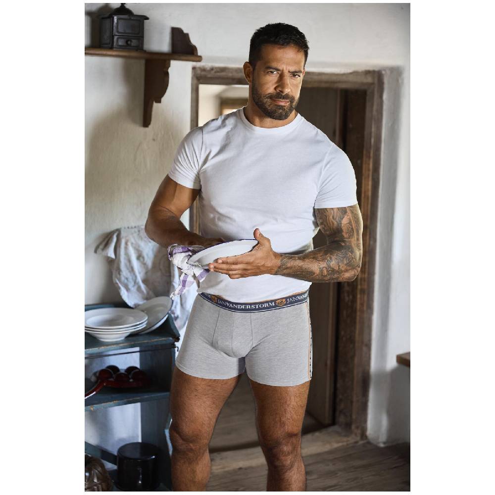 Jan Vanderstorm 2er Pack Retropants JORDEBALD grau Kauf eins, bekomm eins gratis
