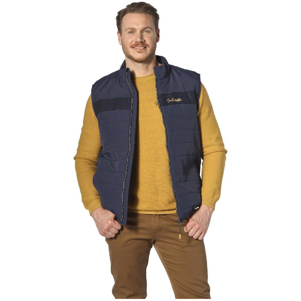 Jan Vanderstorm Outdoorweste ULOF dunkelblau Clearance-Verkauf