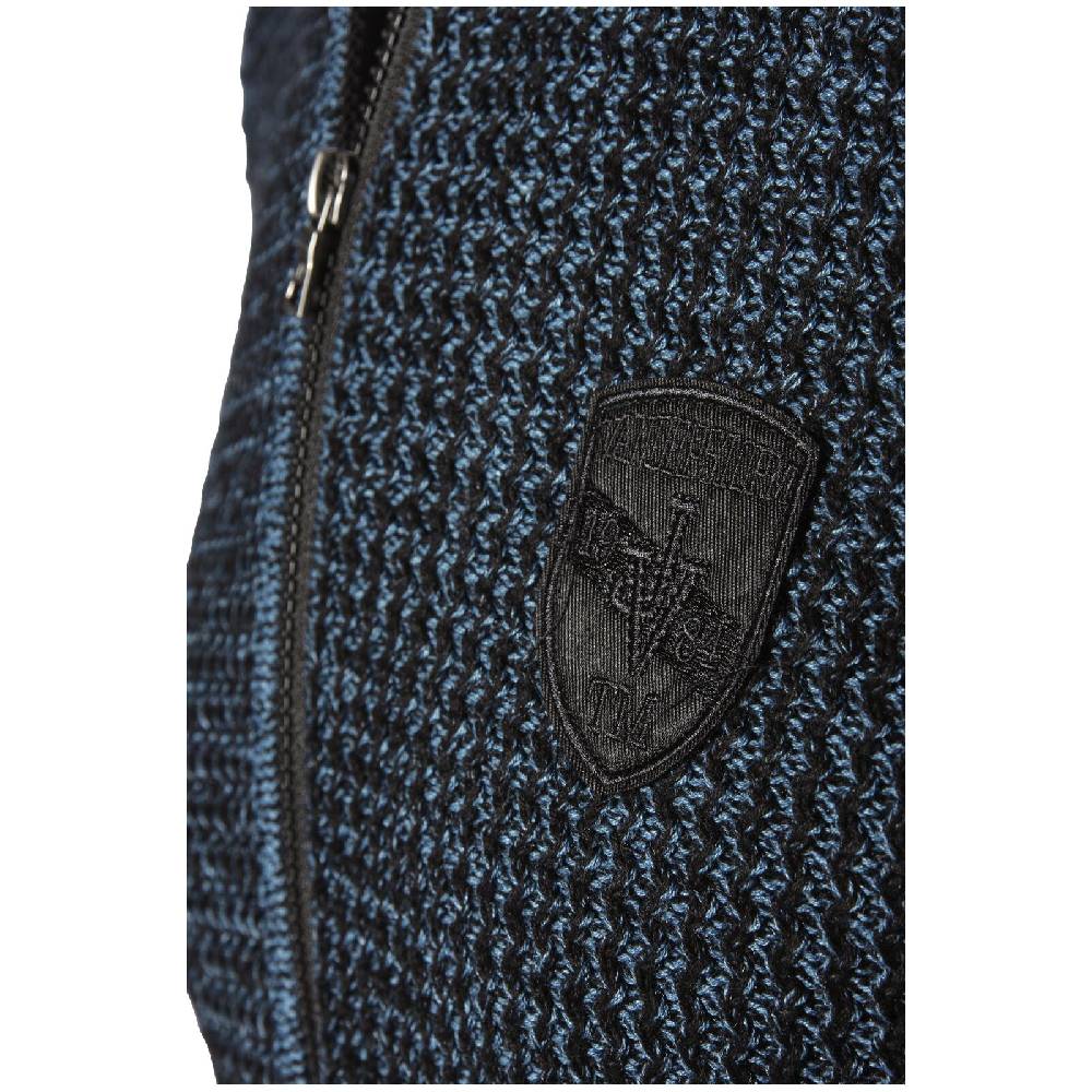 Jan Vanderstorm Strickjacke HALSTEN blau Kostenloser Versand international