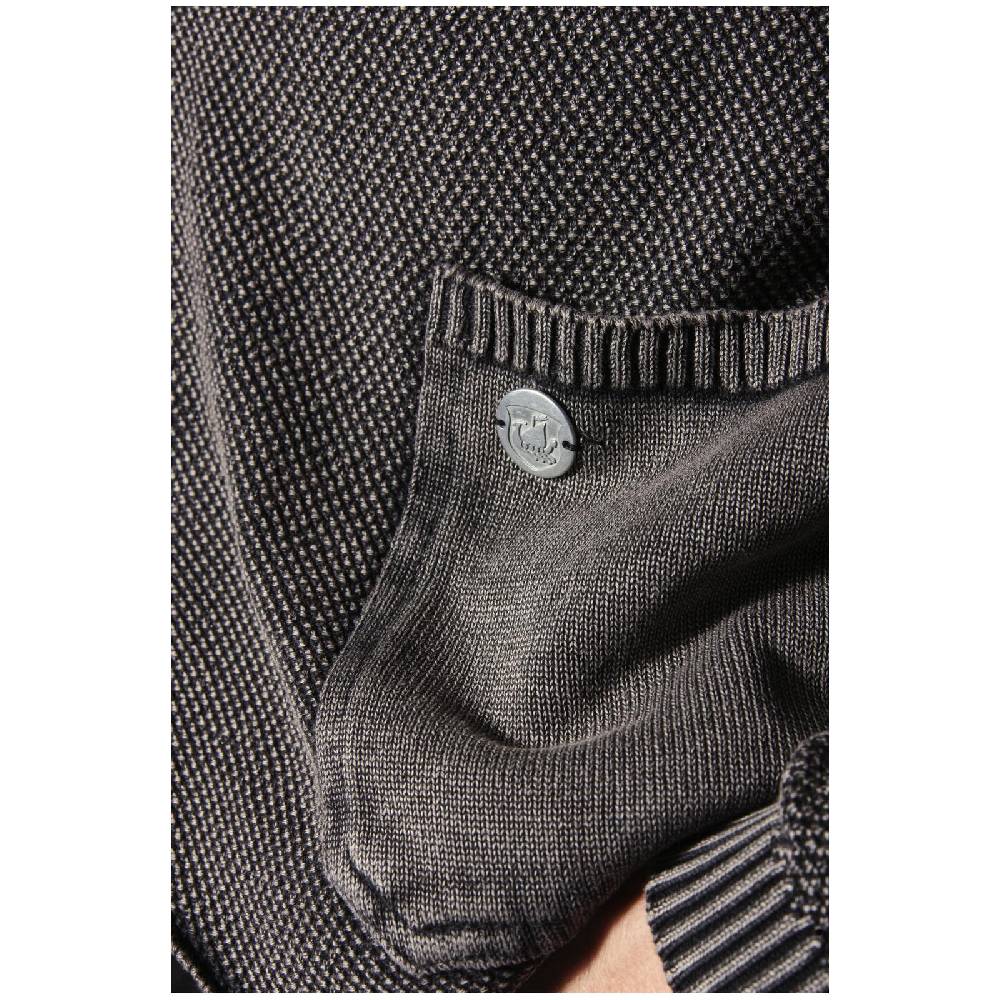 Jan Vanderstorm Strickjacke SIGURDULFAR schwarz Fabrikladen