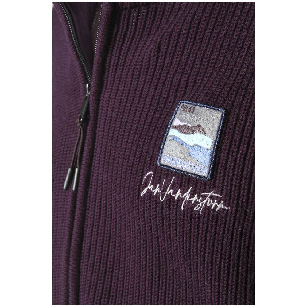 Jan Vanderstorm Strickjacke OLETARVIN dunkelrot Speichern exportieren