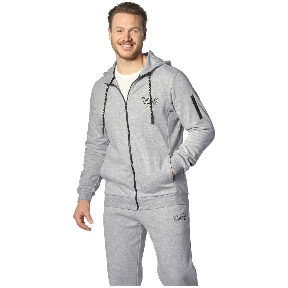 Jan Vanderstorm Sweatjacke ODGRIM silbergrau melange Im Verkauf