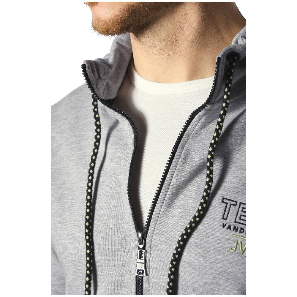 Jan Vanderstorm Sweatjacke ODGRIM silbergrau melange Im Verkauf