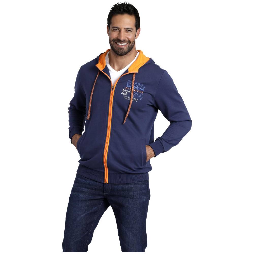 Jan Vanderstorm Sweatjacke RODERICH dunkelblau 2025