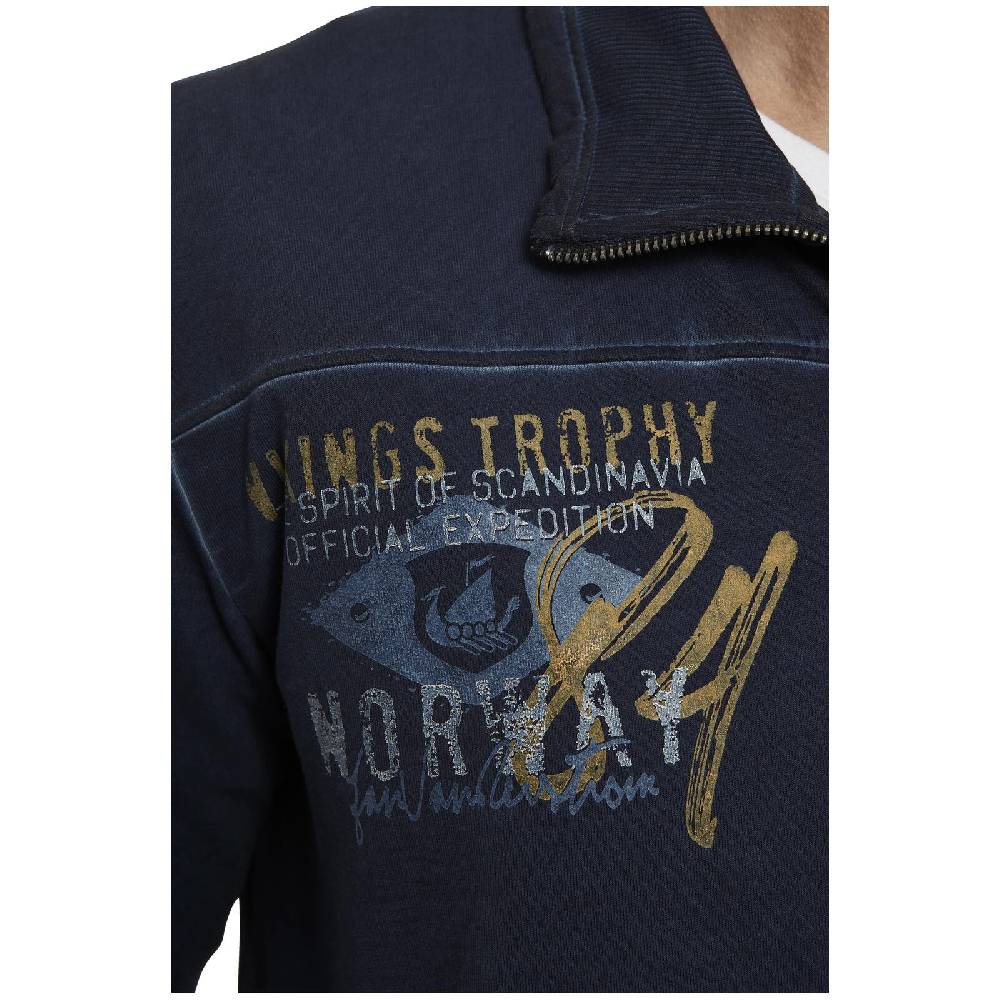 Jan Vanderstorm Sweatjacke SIVID dunkelblau Kostenloser Versand