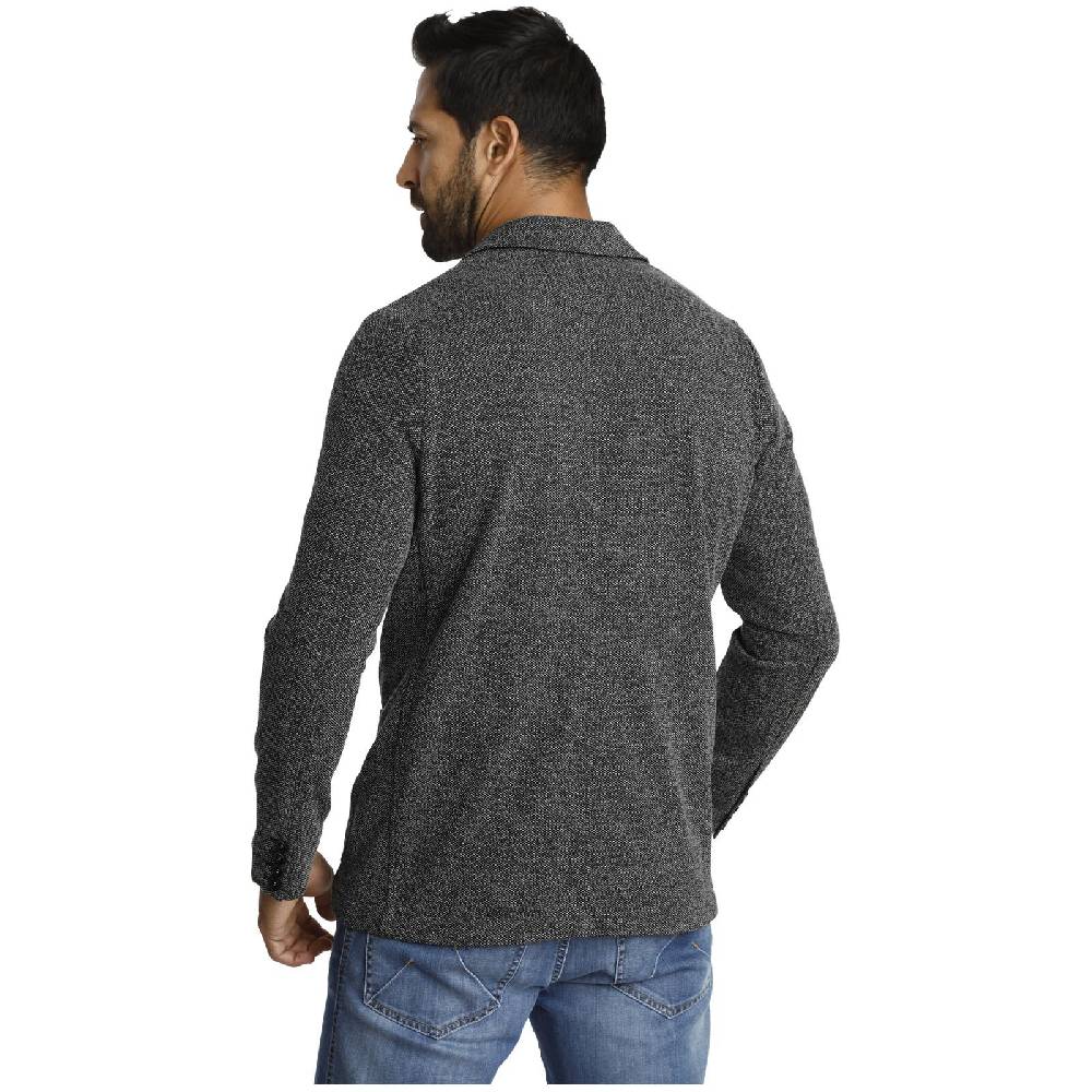 Jan Vanderstorm Jersey-Sakko ALBIN schwarz melange Sonderangebot