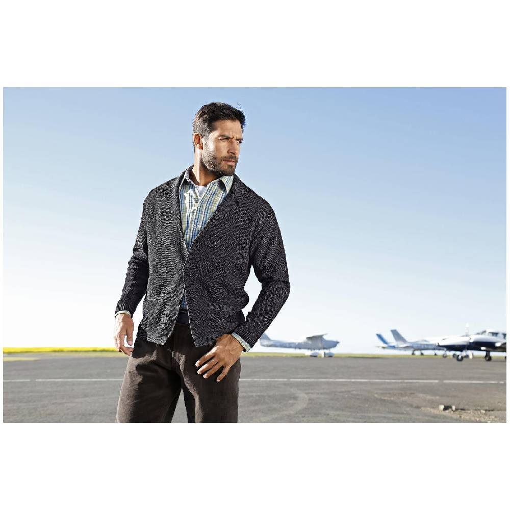 Jan Vanderstorm Strickjacke ASGER dunkelgrau Günstig kaufen