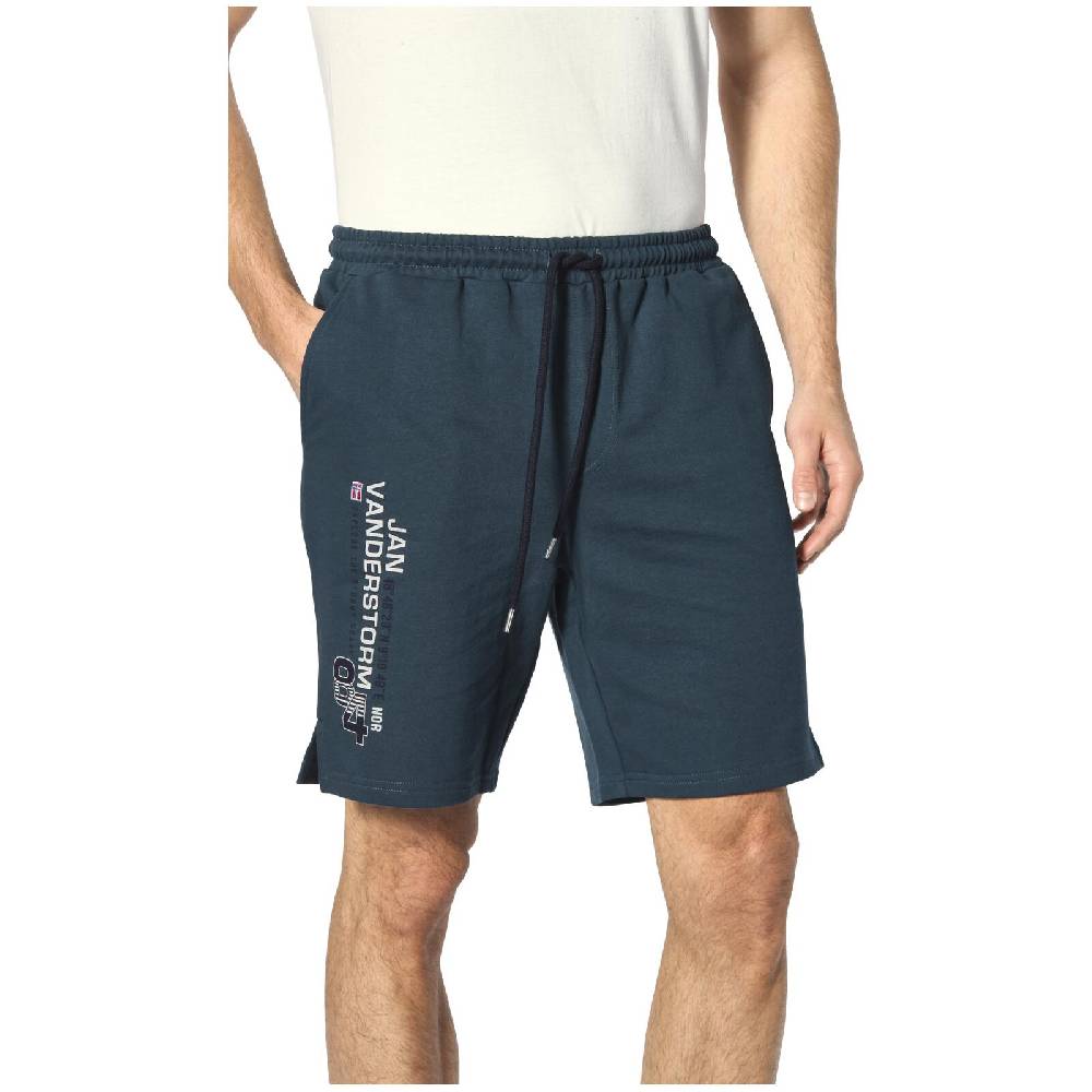 Jan Vanderstorm Sweatbermuda PERMARSEN petrol Flash Sale