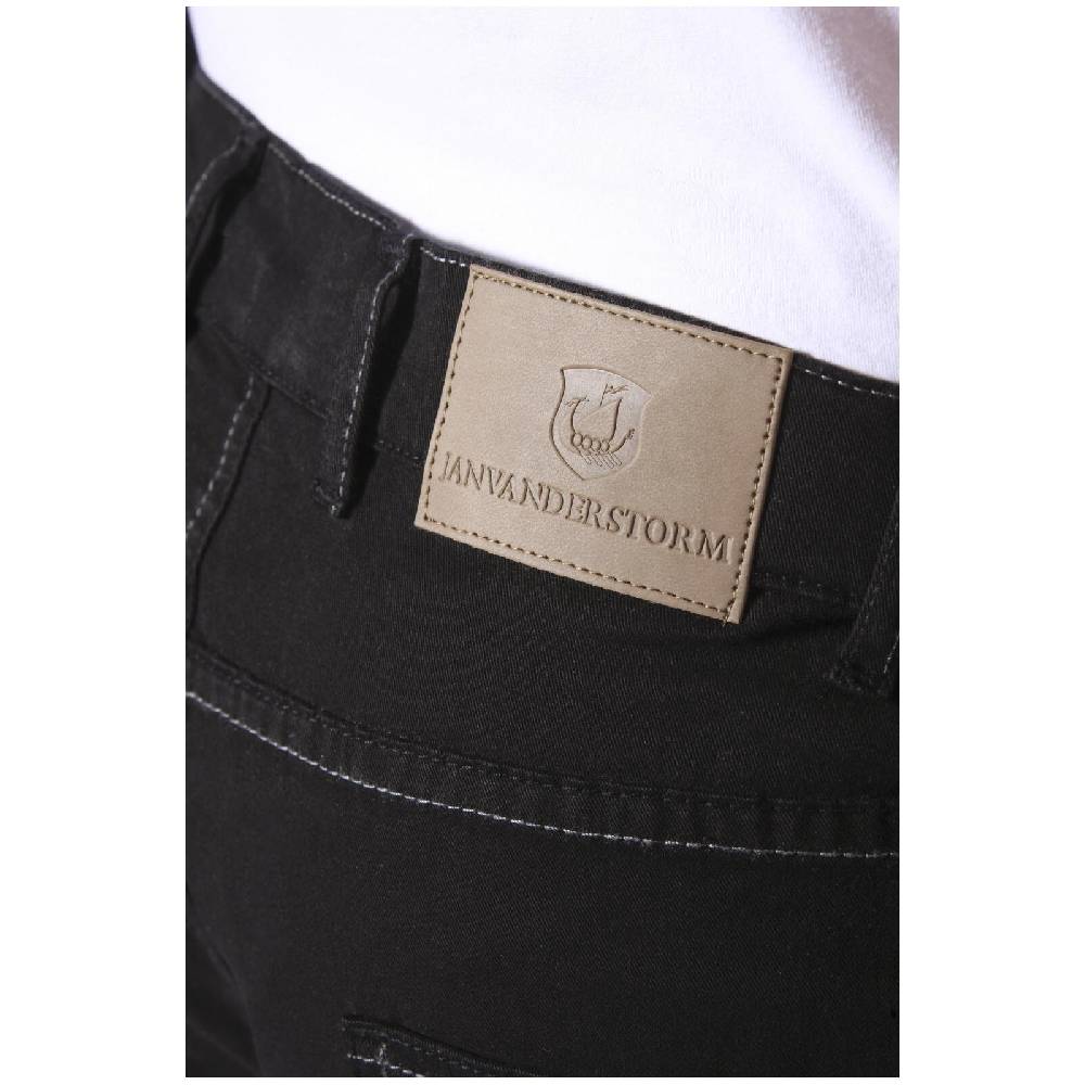 Jan Vanderstorm Tiefbundhose SKANNI schwarz Begrenztes Angebot
