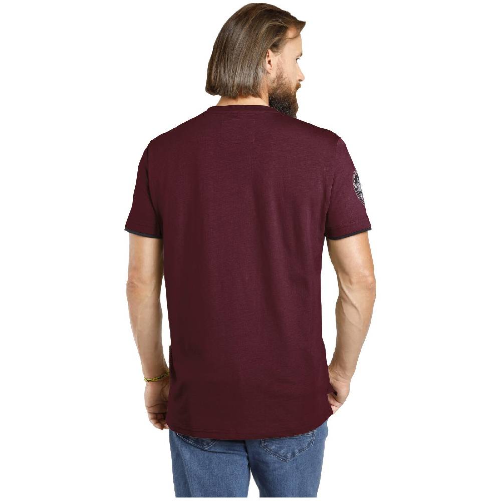 Jan Vanderstorm T-Shirt SÖLVE dunkelrot Letzte 2 Tage