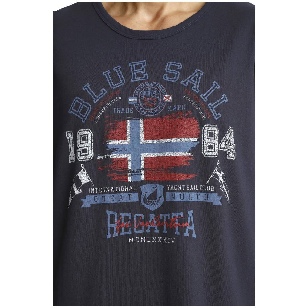 Jan Vanderstorm Tanktop BEUTE dunkelblau Letzter Tag