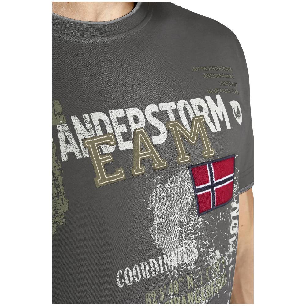 Jan Vanderstorm T-Shirt SÖLVE dunkelgrau Bis zu 50% Rabatt