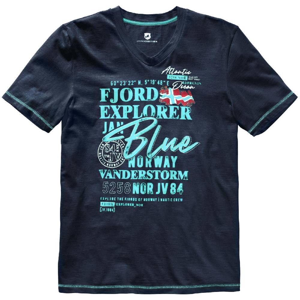 Jan Vanderstorm T-Shirt NORDGER dunkelblau Online