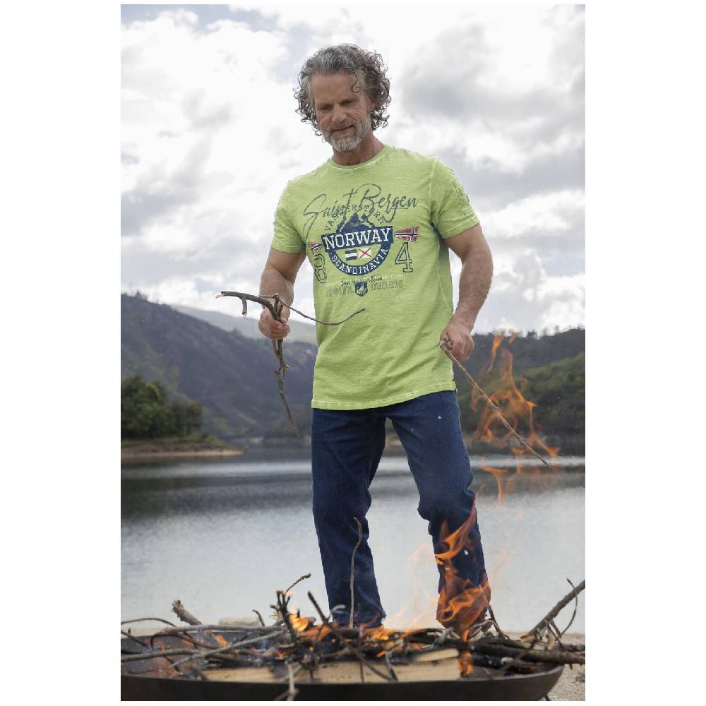 Jan Vanderstorm T-Shirt HELGO grün Auslauf