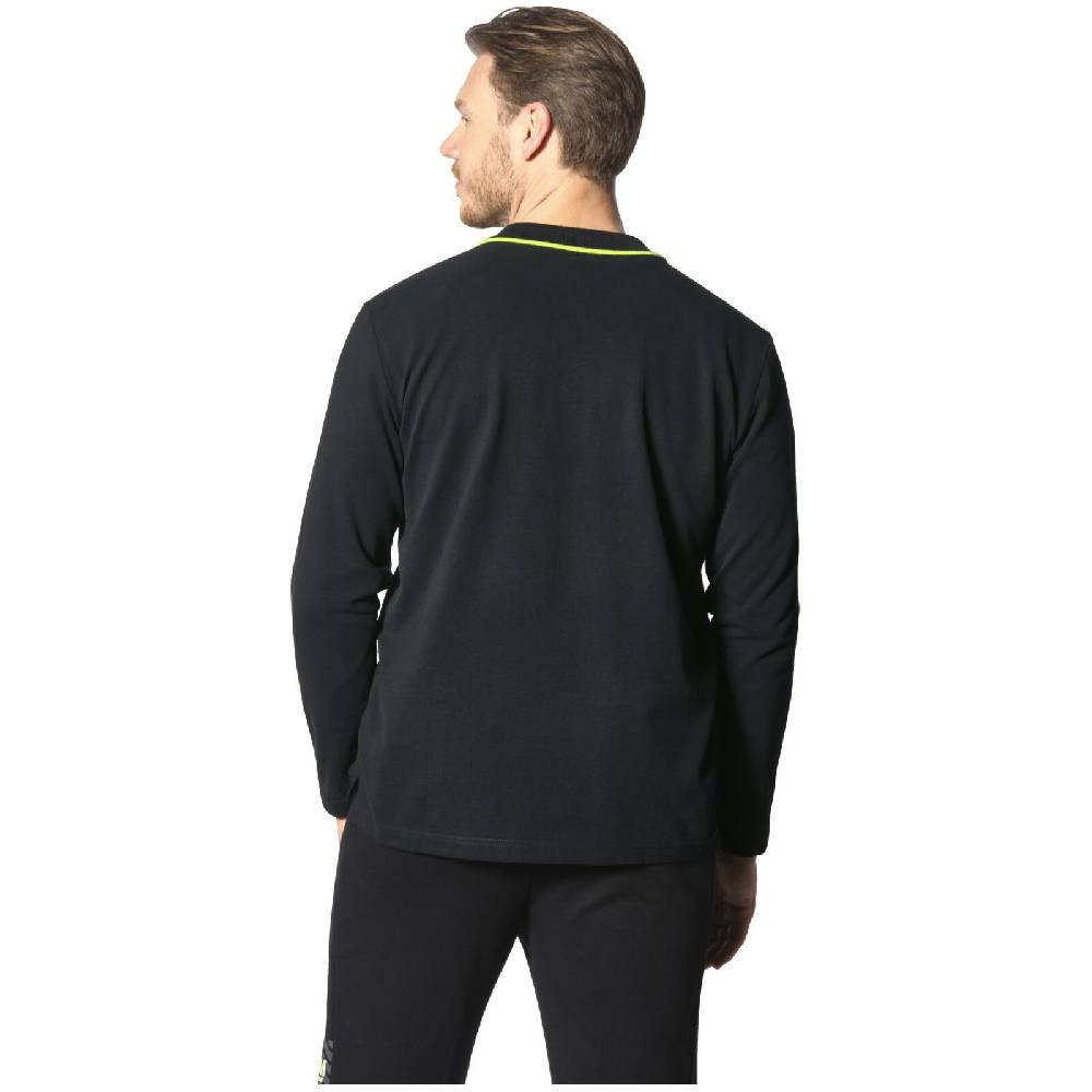 Jan Vanderstorm Langarm-Poloshirt SIGURDHILD schwarz Günstiger Verkauf
