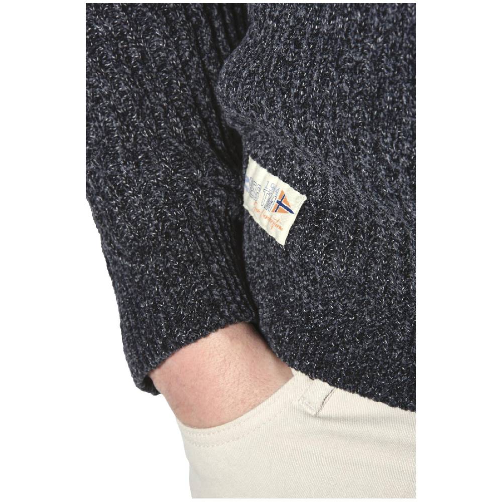 Jan Vanderstorm Pullover mit Mütze RONAI dunkelgrau melange Blitzverkäufe