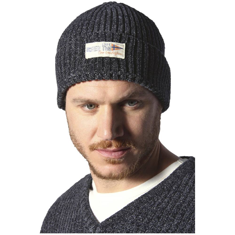 Jan Vanderstorm Pullover mit Mütze RONAI dunkelgrau melange Blitzverkäufe