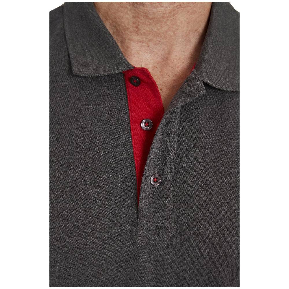 Jan Vanderstorm Poloshirt NISSE dunkelgrau melange Wochenangebot