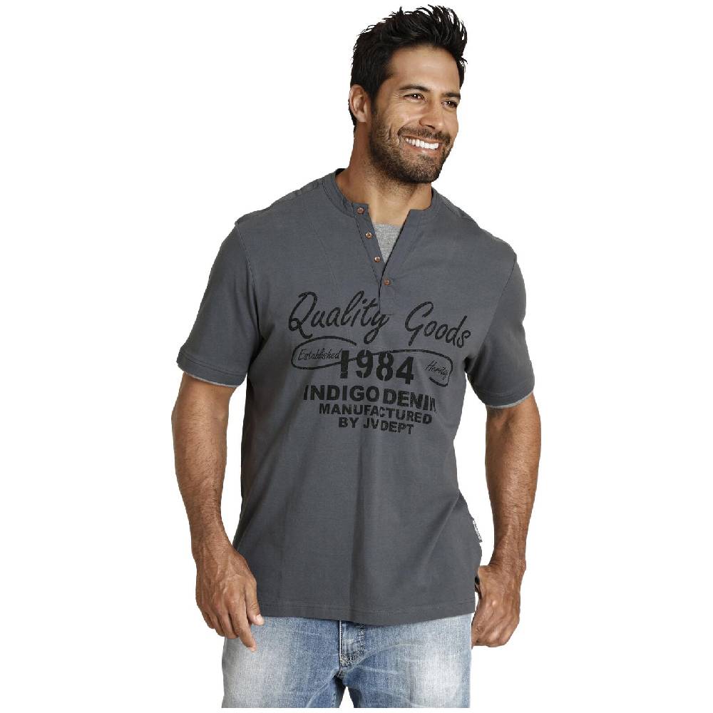 Jan Vanderstorm T-Shirt NANTE grau Sonderangebot der Fabrik
