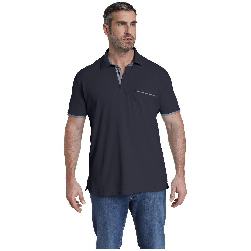 Jan Vanderstorm Poloshirt MELKER dunkelblau Nur noch ein Tag übrig