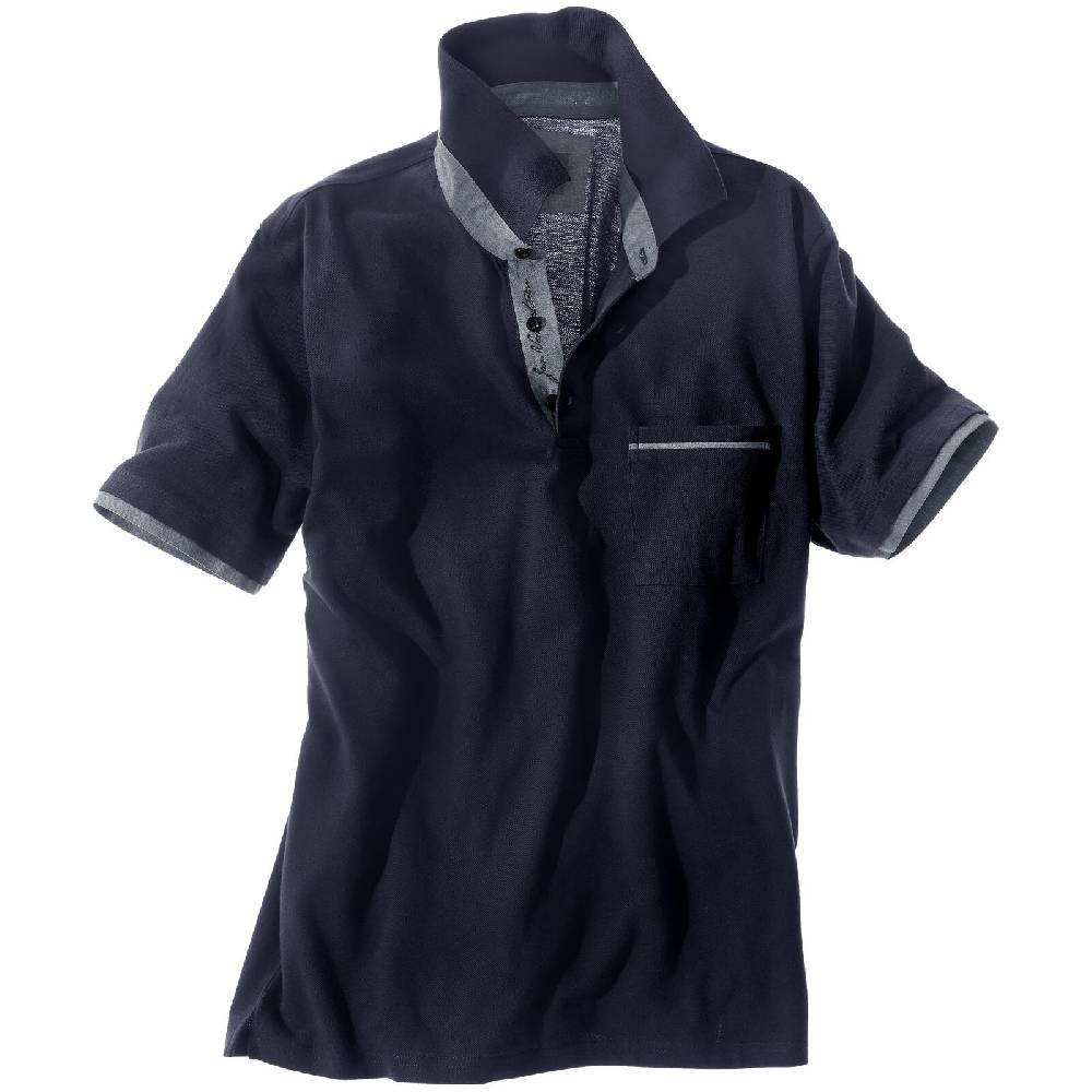 Jan Vanderstorm Poloshirt MELKER dunkelblau Nur noch ein Tag übrig