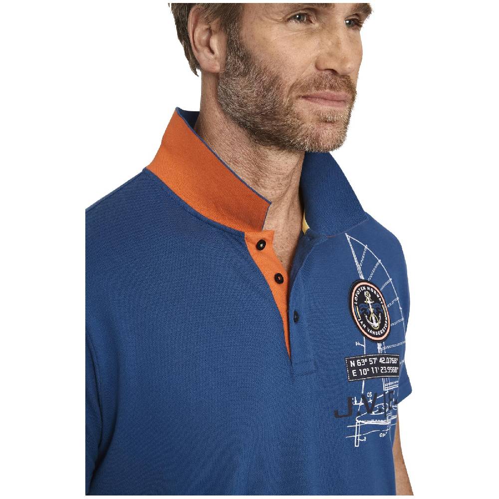 Jan Vanderstorm Poloshirt NICCO royal blau Begrenzt auf 3 Tage
