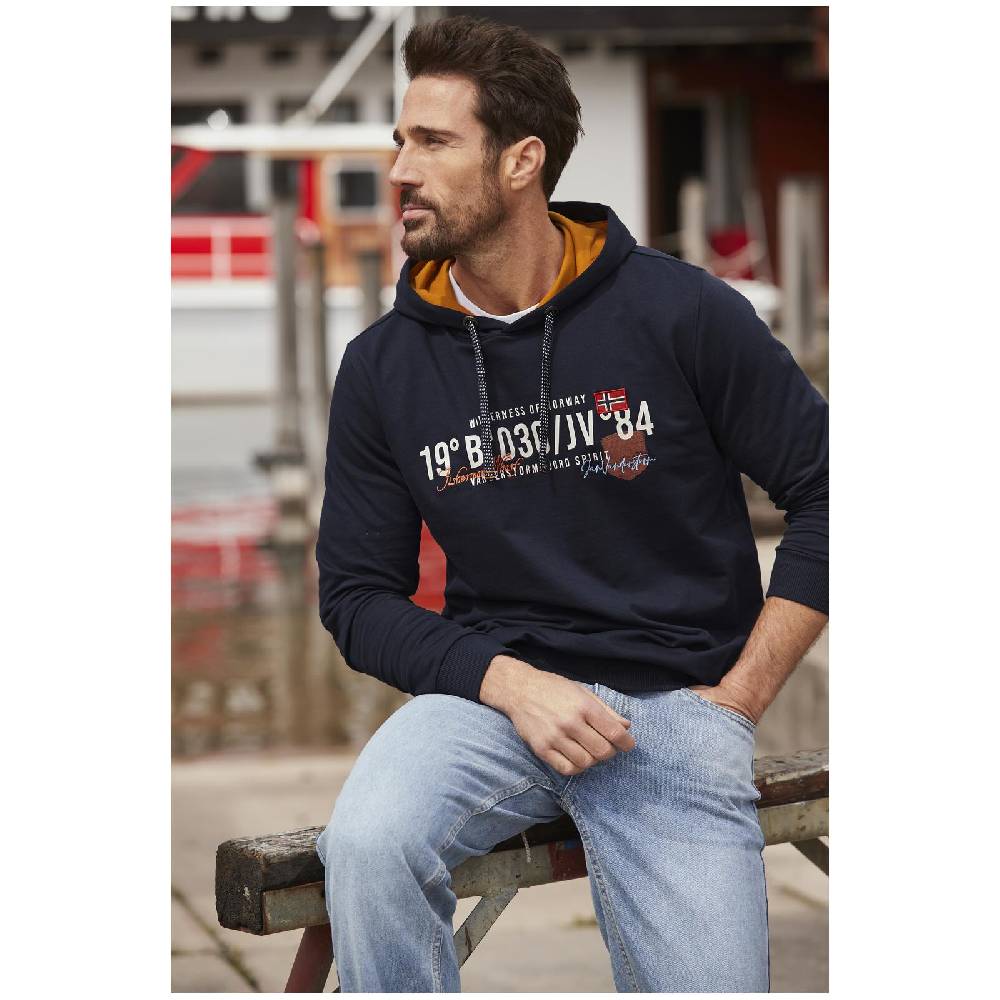 Jan Vanderstorm Sweatshirt JORRIT dunkelblau Speichern exportieren