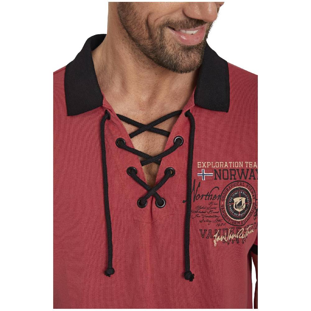 Jan Vanderstorm Doppelpack Poloshirt ELJAR beige hellrot Rabatte dieses Monats