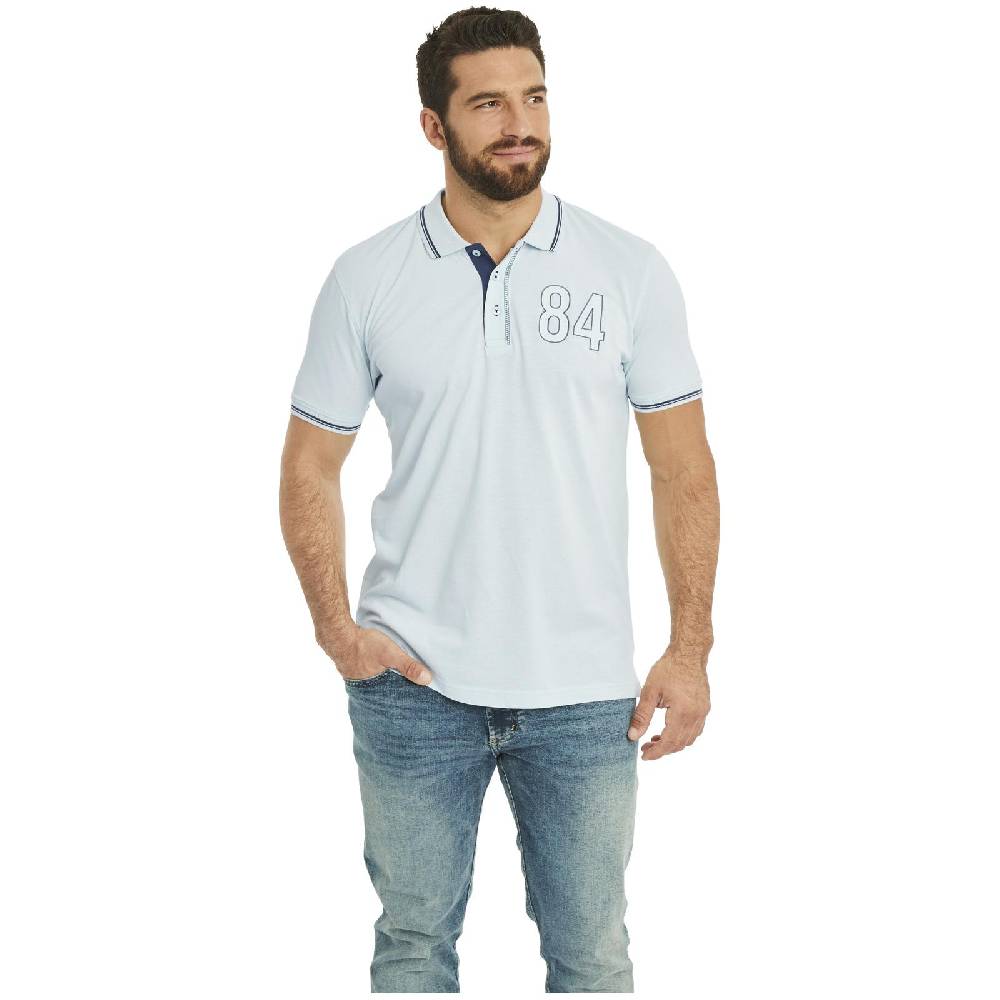 Jan Vanderstorm Doppelpack Poloshirt BERAU hellblau dunkelblau 2025