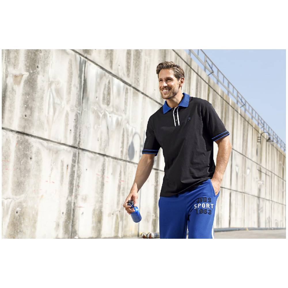 Jan Vanderstorm Poloshirt ISFRIED schwarz Outlet