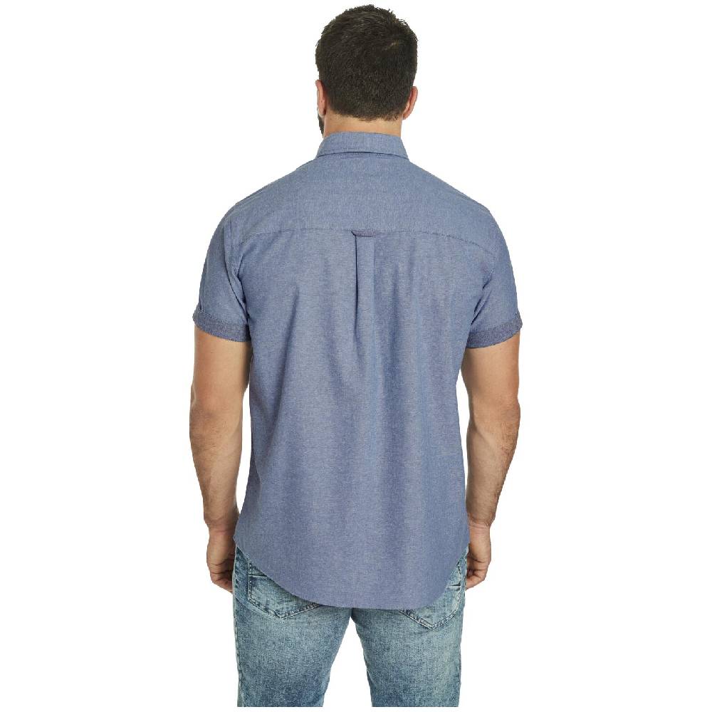 Jan Vanderstorm Doppelpack Hemd SVERKER weiß blau im Angebot