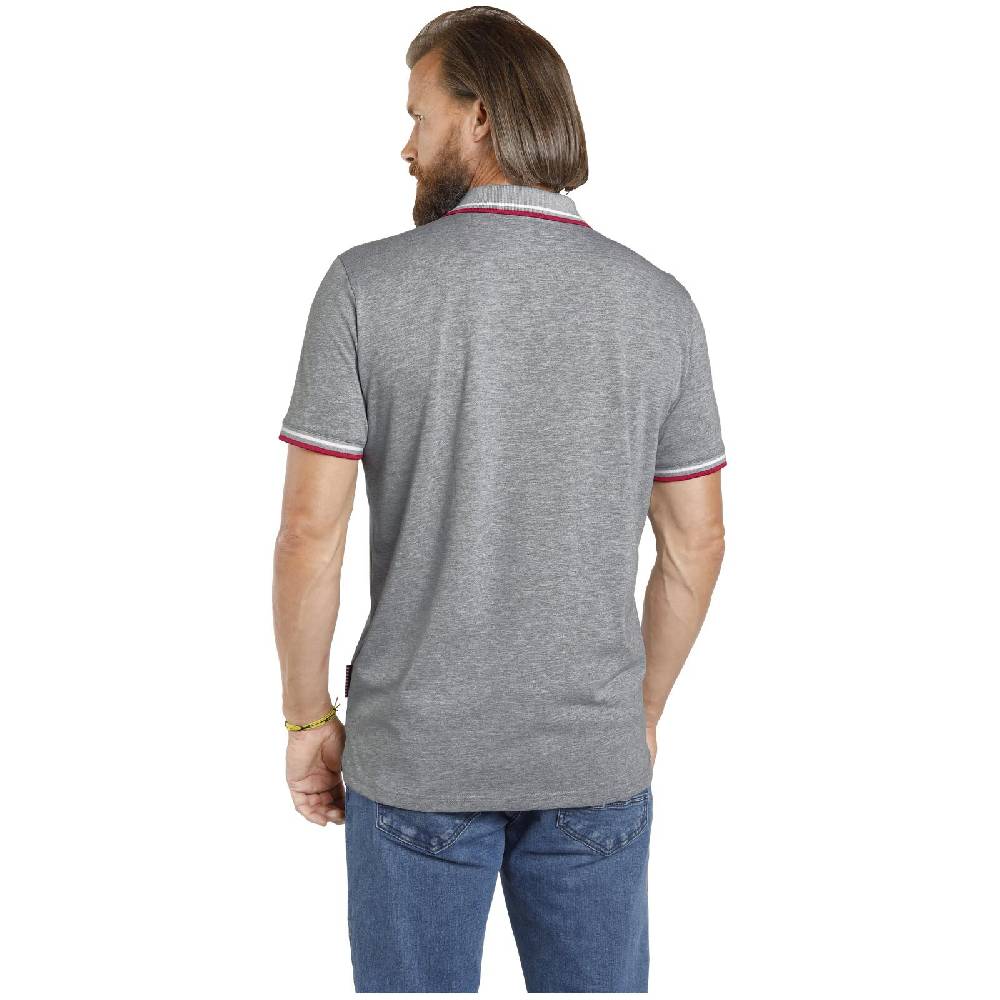 Jan Vanderstorm Doppelpack Poloshirt JOHAN weiß grau Günstiger Verkauf