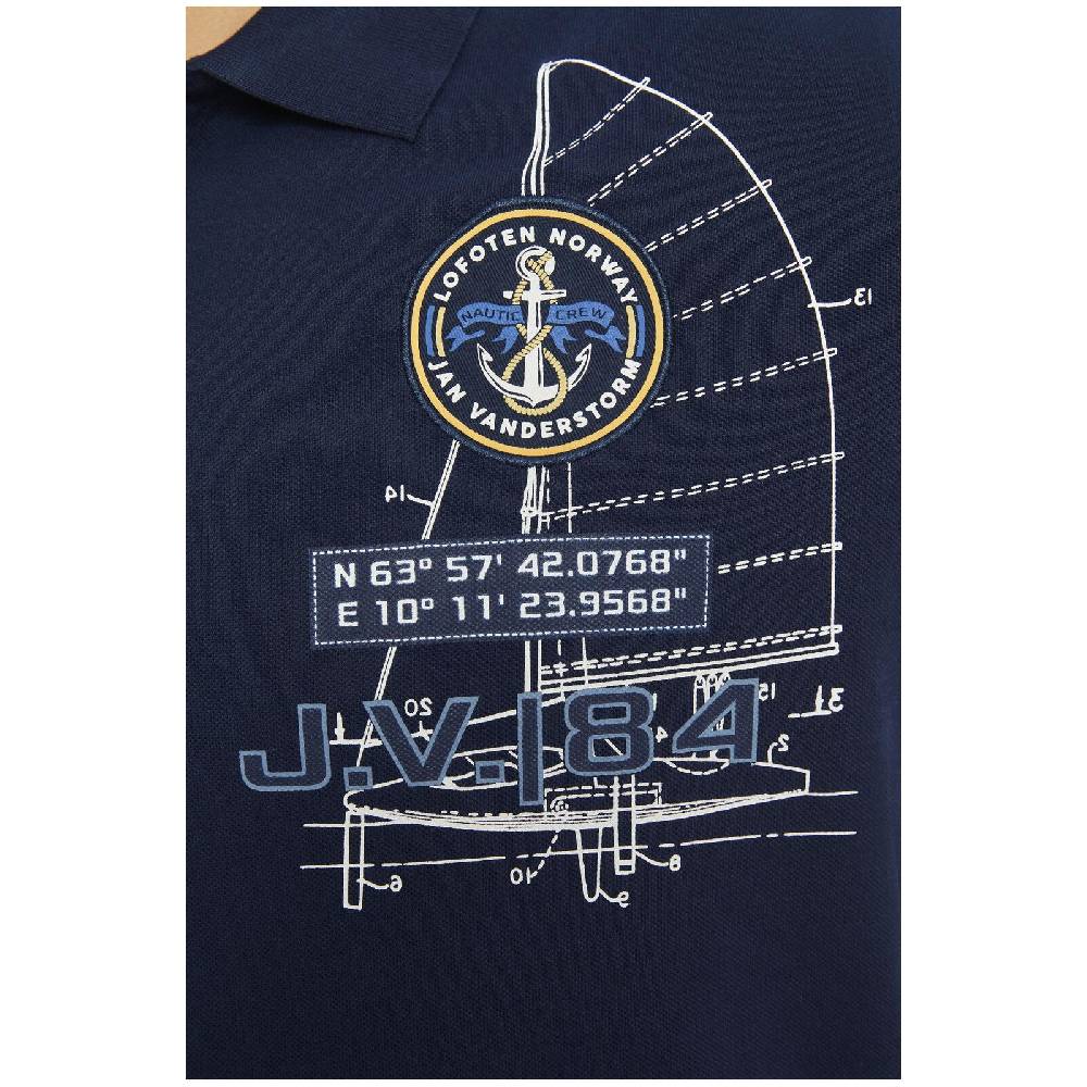 Jan Vanderstorm Poloshirt NICCO dunkelblau Kostenloser Versand