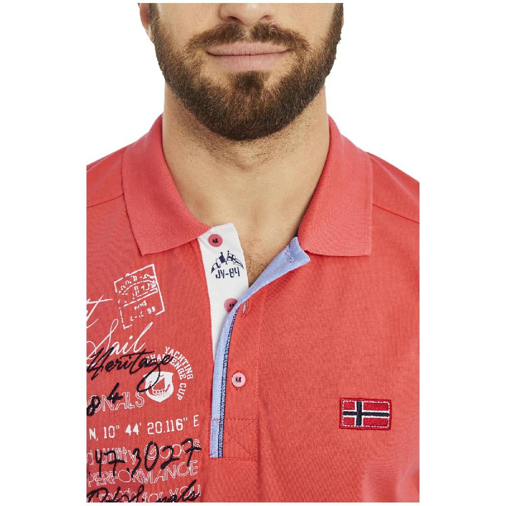 Jan Vanderstorm Poloshirt JANO dunkelorange Fabrik Onlineshop