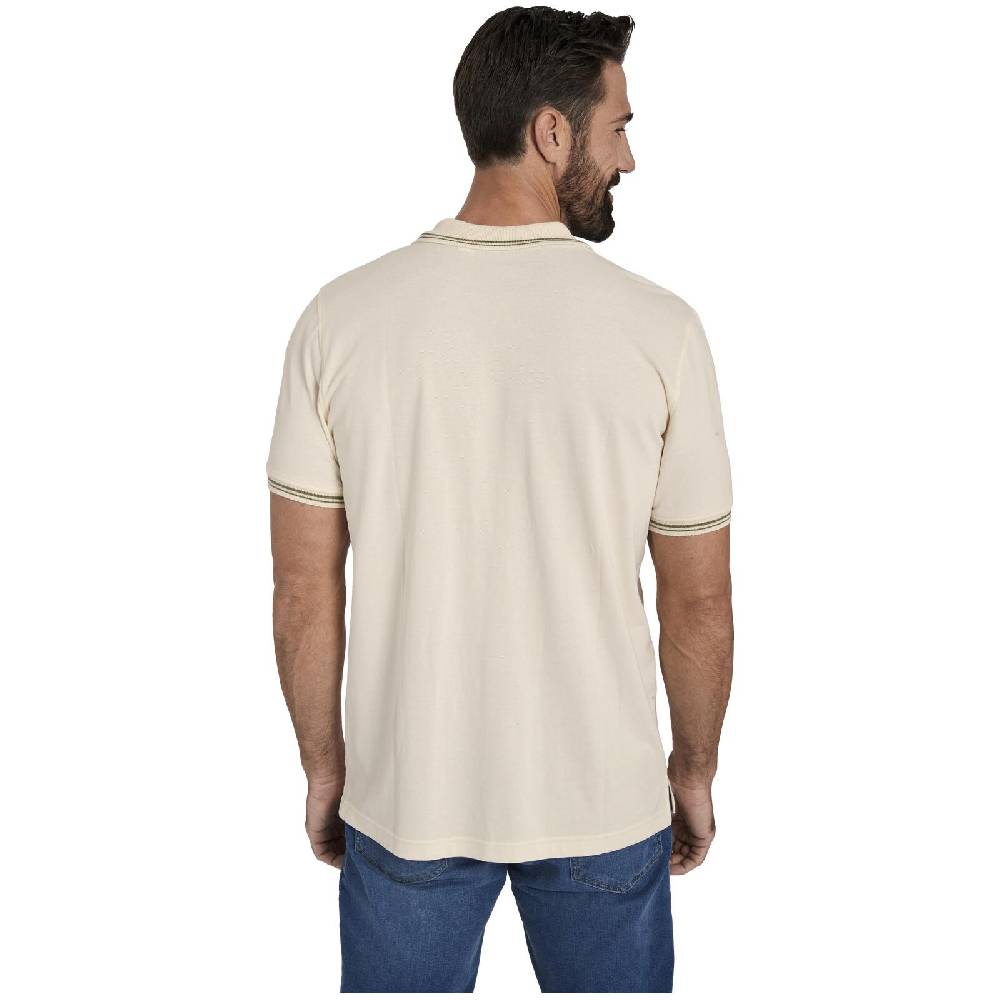 Jan Vanderstorm Doppelpack Poloshirt BERAU wollweiß khaki Sonderangebot