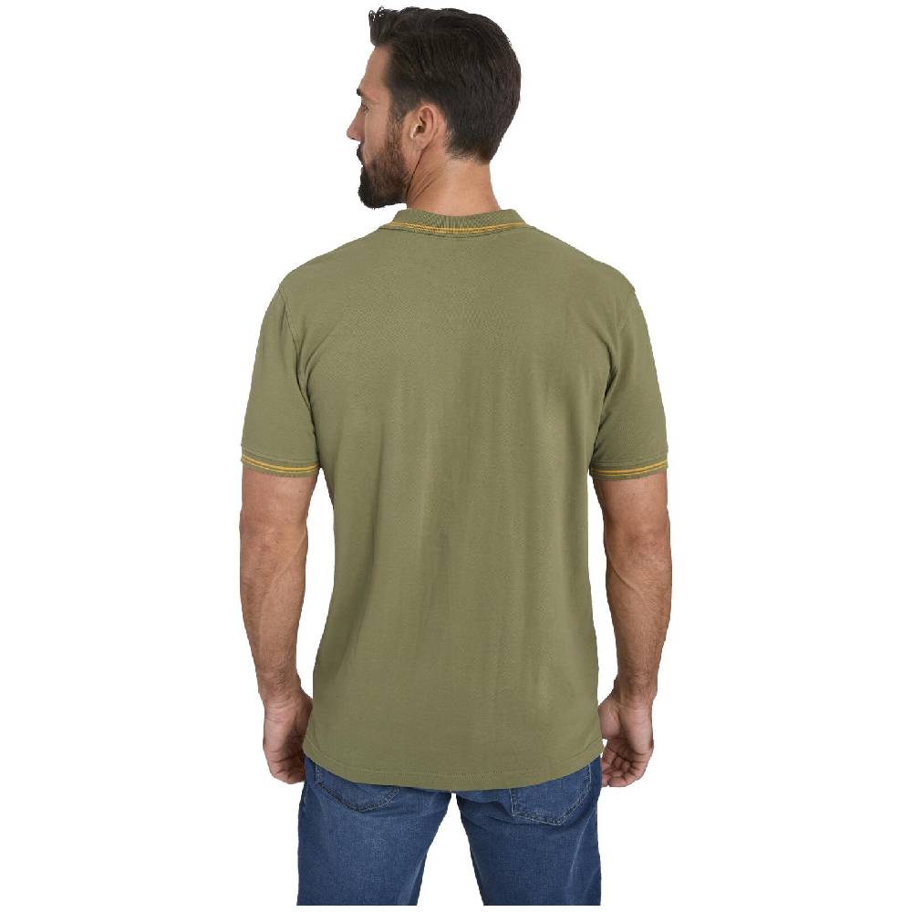 Jan Vanderstorm Doppelpack Poloshirt BERAU wollweiß khaki Sonderangebot