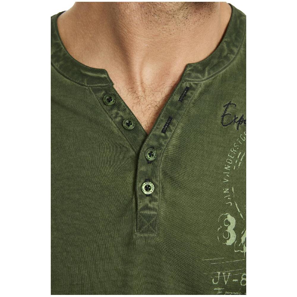 Jan Vanderstorm T-Shirt GODBERT oliv Rabatt